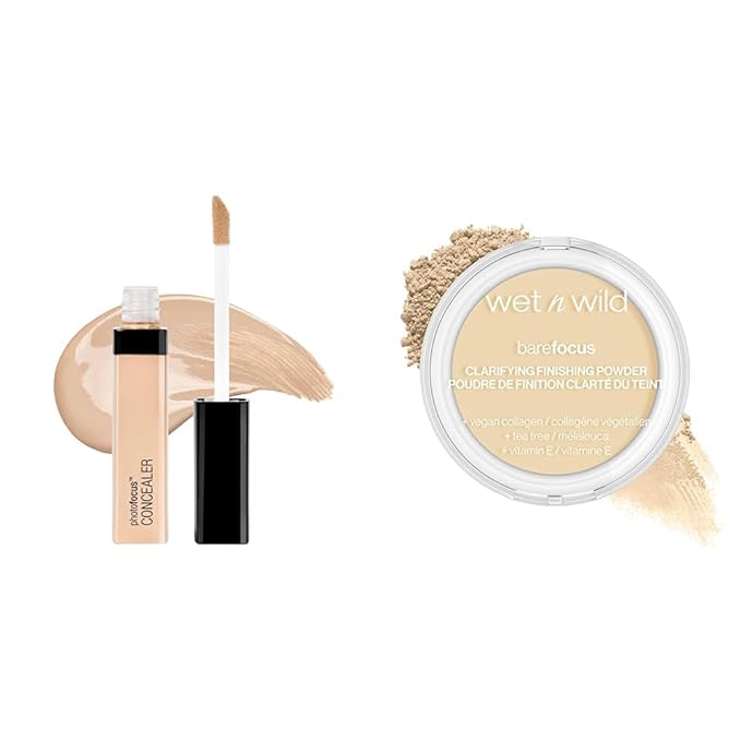 wet n wild Photo Focus Concealer & Bare Focus Finishing Powder Bundle