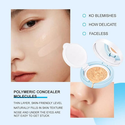 O'CHEAL Whitening Loose Powder and CC Air Cushion BB Cream Liquid Foundation Cream for Makeup Concealer Cushion for Face Make Up Cushion Makeup NATURAL COLOR