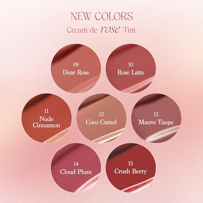 dasique Cream De Rose Tint (13 Mauve Taupe) | AMAZON US ONLY | Velvet Cream Matte Lip Stain, Infused with Rose Water | Vegan