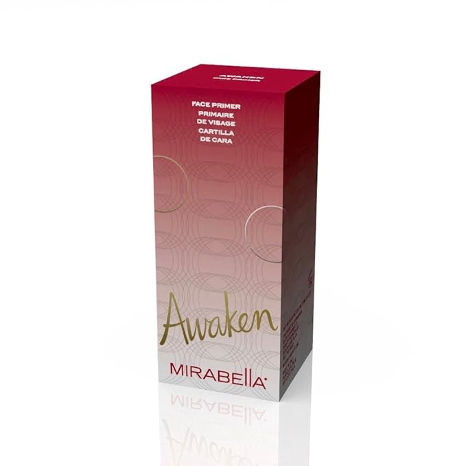 Lightweight Complexion Perfecting Makeup Face Primer, Awaken by Mirabella Beauty - Silicone-Free Flawless Base Facial Primer Serum for Foundation & Makeup - Paraben & Gluten-Free - 25.5ml/0.86 fl.oz.