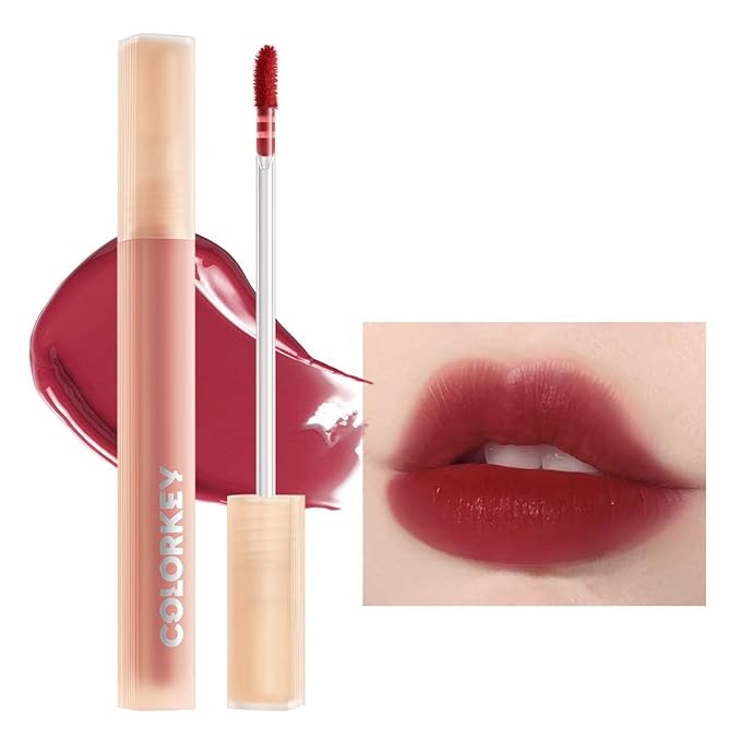 COLORKEY Soft Matte Water Lip Tint, Matte Finishs, Long-Lasting, Moist Fit Without Stickiness, Moisturized, Waterproof, Liquid Lipstick, Nude lip color (O308 Kapok After Rain)
