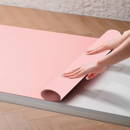 35.4" * 15.7" Large Makeup Mat for Vanity, Makeup Pads for Home Decor. Fully Covered Beautiful Makeup mat. Vanity mat Protector for Makeup. Pink/White/Black/Blue Color for You Choose.