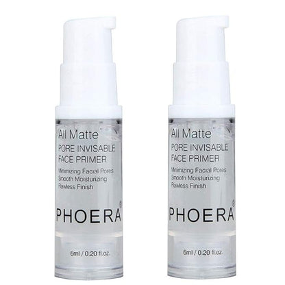 2Pcs Pro Makeup Primer, Long Lasting Hydrating Smoothing Isolated Moisturizing Oil Free Effect Make Up Base Matte Face Foundation Primer