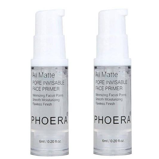 2Pcs Pro Makeup Primer, Long Lasting Hydrating Smoothing Isolated Moisturizing Oil Free Effect Make Up Base Matte Face Foundation Primer