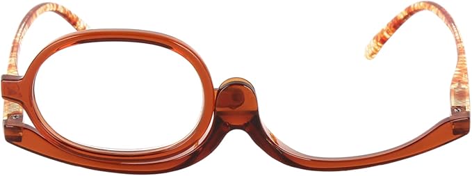 Aisi Women Magnifying Makeup Glasses Eye Make Up Spectacles Flip Down Lens Folding Cosmetic Glasses