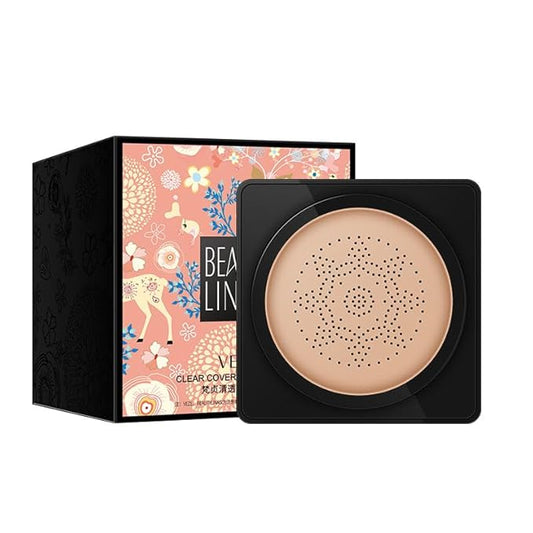 Mushroom Head Air Cushion BB Cream Even Skin Tone Makeup Base PrimerConcealer Lasting Nude Makeup Moisturizing Brightening Pigment CC Liquid Foundation (B-lvory)