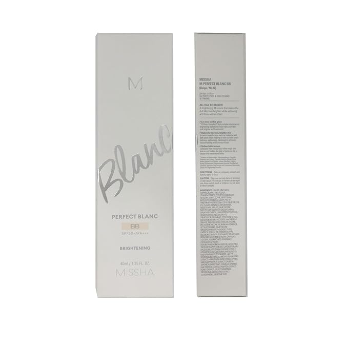 lightness & Brightening Makeup for MISSHA M Perfect Blanc BB Creams(1.35fl.oz.), No.22 Beige