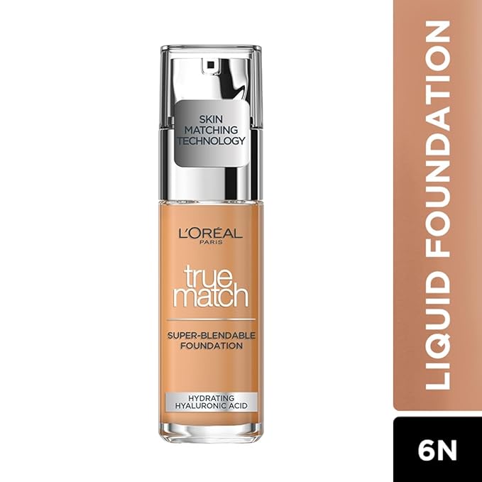 L'Oreal Paris New True Match Foundation 30ml - 6.N Honey