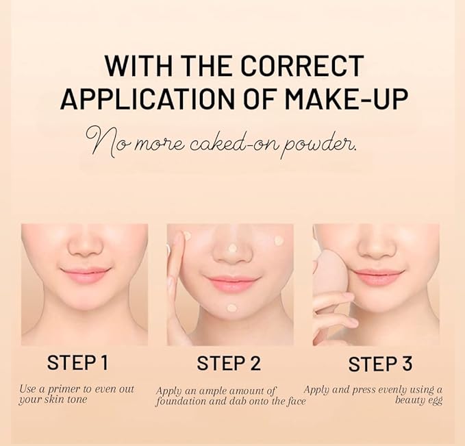 VENZEN Hyaluronic Acid Hydrating Liquid Natural Foundation Makeup Cover Concealer Coverage Moisturizing Skin 30g / 1.01.fl.oz