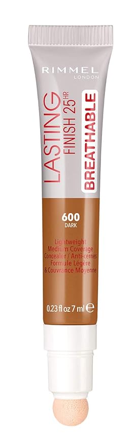 Rimmel Lasting Finish Breathable Concealer, Dark, 0.23 Fl Oz, Pack of 2