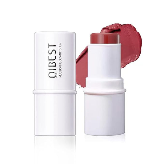 Matte Cream Blush Stick for Cheeks, Eyes & Lips - Waterproof, Long Lasting (07 Rose)