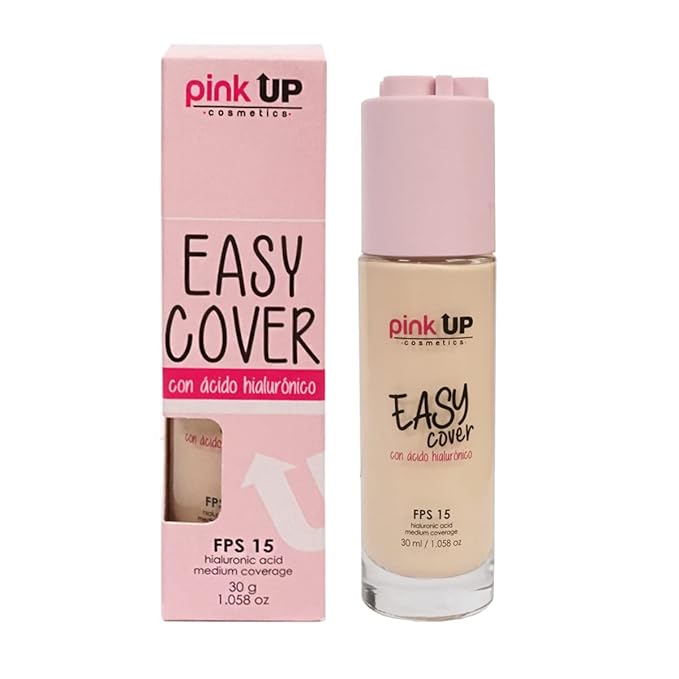 Easy Cover Liquid Makeup| Foundation Make Up| Tinted Moizturizer for face| Liquid Make Up| Medium coverage| Water base| Alcohol free| Model PKEC100