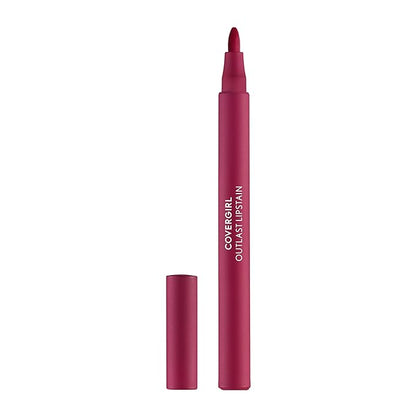 COVERGIRL Outlast Lipstain Bundle - 05 All-Star & 25 Tangelo Shades - Smooth Vegan Formula