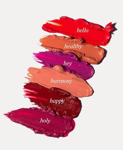 Ere Perez - Natural Carrot Color Pot | For Lips + Cheeks | Buildable, Blendable, Creamy, Vibrant, Satin Finish | Cacao Butter, Avocado + Castor Seed Oil | Vegan, Cruelty-Free, Clean Beauty (Happy)