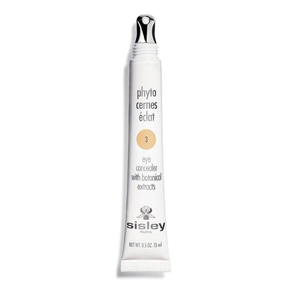Sisley Paris Phyto-Cernes Eclat, No. 3-15 mL - Eye Concealer - Tinted Anti-Dark Circles Product - Instantly Masks Dark Circles & Targets Puffiness - Natural, Long-Wear Finish - Includes Brush