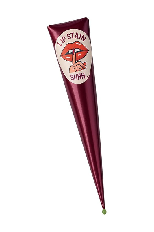 Shhh LIP Stain. 100% Organic wipe off Lip Stain Ready to use. Premium Quality Cone. Water resistance