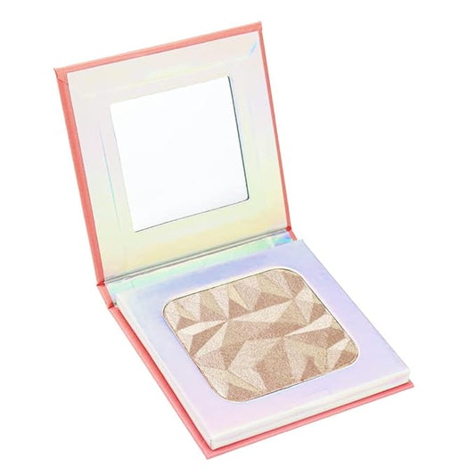 Highlighter Makeup Palette,holographic packaging with Mirror Cosmetics Vegan, Cruelty Free and Hypoallergenic 6 color Pigmented Face (Highlighters-03)