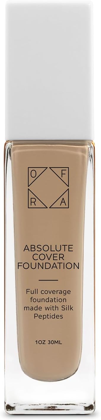 Absolute Cover Foundation #7 | Liquid Medium Coverage Foundation with Natural FInish | Oil-Free Face Makeup | Medium Tan Shade with Neutral Undertone | 1oz/30ml