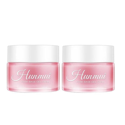 2Pcs Hunmui face primer pore base gel cream，Magical perfecting base face primer under foundation Anti-Aging WrinklesShrink Pore Remove Fine LinesExfoliatingAnti-Oxidation transparent