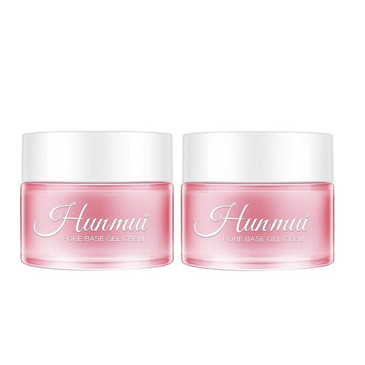 2Pcs Hunmui face primer pore base gel cream，Magical perfecting base face primer under foundation Anti-Aging WrinklesShrink Pore Remove Fine LinesExfoliatingAnti-Oxidation transparent