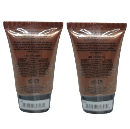 Pack of 2 NYX Born to Glow! Liquid Illuminator, Sun Goddess LI04