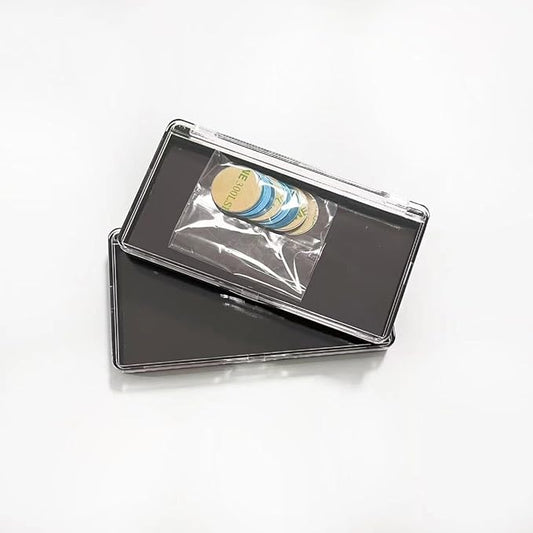 2pcs Rectangular Mini Magnet Make-up Dispensing Plate Eyeshadow Blush Powder Storage Empty Palette with 10pcs metal Stickers