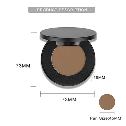Flawless Pressed Powder, Setting Powder Makeup, Longwear Face Powder Foundation, Smooth Complexion, Portable Compact Long-Lasting Matte Finish 06