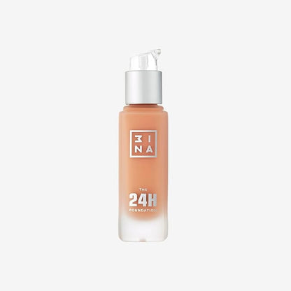 3INA The 24H Foundation 612-24H Long-Wearing Formula - Medium To High Buildable Coverage - Smooth Matte Finish - Expanded Shade Selection - Waterproof, Cruelty Free, Vegan Makeup - 1.01 Oz
