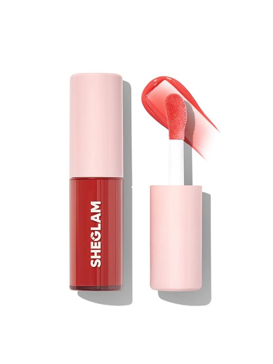 SHEGLAM Jelly Wow Tinted Lip Oil Plumping Lip Gloss Natural -Day Dreamer