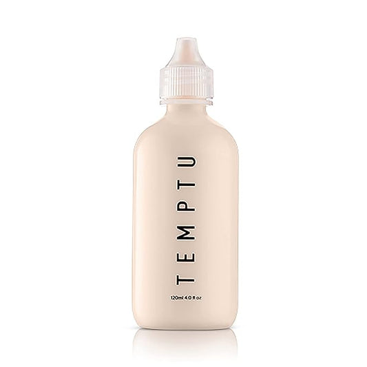 TEMPTU S/B Silicone-Based Airbrush Foundation: Professional Long-Wear Liquid Makeup, Sheer To Full Coverage For A Hydrated, Healthy-Looking Glow & Luminous, Dewy Finish On All Skin Types, 001 Porcelain, 4 Fl Oz