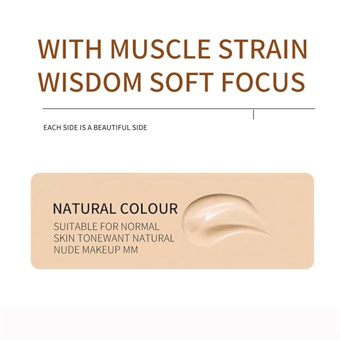 Hydrating BB Cream SPF 50+, Waterproof Full Coverage Concealer BB Cream for All Skin Types, Long Lasting Moisturizing Liquid Foundation for Men & Women (BB Cream, Natural)