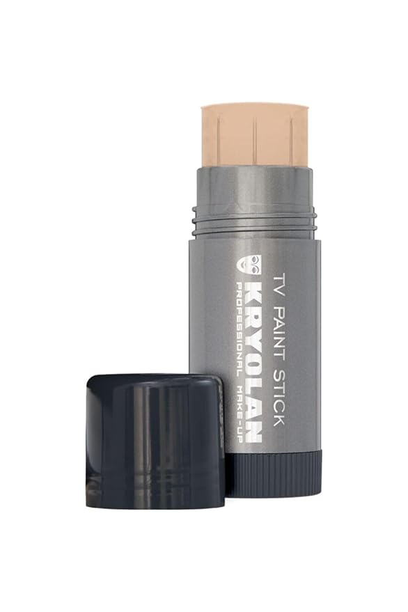 Kryolan TV Paint Stick - Ivory Matte Kryolan Makeup Stick - Foundation Makeup - Makeup for TV, Theater, Stage, Acting, Face & Body, Full Coverage Cream Concealer Stick Foundation - Made in USA (25 g)