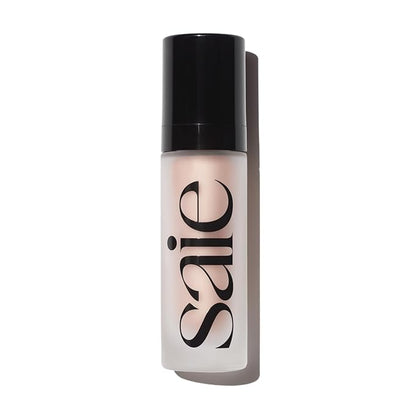 Saie Glowy Super Gel Lightweight Illuminator - Luminizer and Makeup Primer for Glowing Skin - Enriched with Vitamin C + Hydrating Squalane Oil - Roseglow (1 oz)