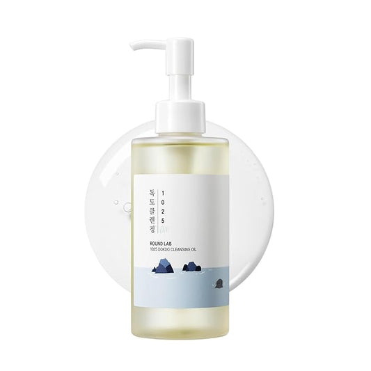ROUND LAB 1025 Dokdo Cleansing Oil | Fresh and light oil cleanser for all skin types, Amazing blackhead removal, Dissolve impurities and increase moisture retention, Alcohol-Free (6.76fl.oz)