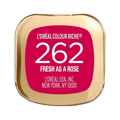 L’Oréal Paris Makeup Colour Riche Original Creamy, Hydrating Satin Lipstick, 262 Fresh as a Rose, 1 Count (Pack of 2)
