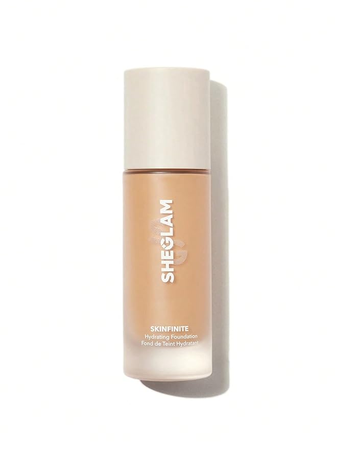 SHEGLAM Skinfinite Hydrating Foundation Flawless Dewy Foundation Hydrating Coverage Invisible Pore Concealer Pore-less Non-Greasy Lightweight Natural Soft Liquid Foundation-Warm Vanilla