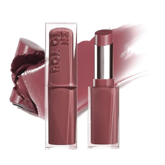 INTO YOU Glow Balm-in Lipstick, Sheer and Hydrating Tinted Lip Stain, Bare-skin Feel and Mirror-like Finish with Long Lasting Lightweight Texture(GL07)