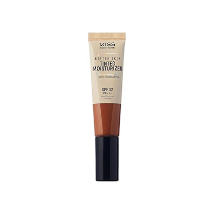 Tinted Moisturizer with SPF 32 PA+++ (Caramel), 12 Hour Hydrating Sunscreen for Face, No White Cast, Natural Radiant Finish, Medium Coverage, With Hyaluronic Acid, Vitamin E, Peptide