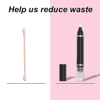 Eye Makeup Remover Pen, Eye Corrector Pen Remover Stick Wash Free Quick Correction Lipstick Eyeliner Smudged Easy-to Use & Travel-Friendly Cleansing Pencil With 3-in-1 Replacement Heads