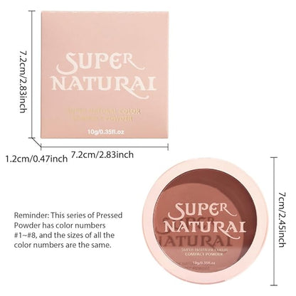 Oil Control Face Pressed Powder, Matte powder setting powder, long-lasting and waterproof loose powder, Flawless Lightweight Face Cosmetics, Cruelty-free, (01, 1 Pcs)