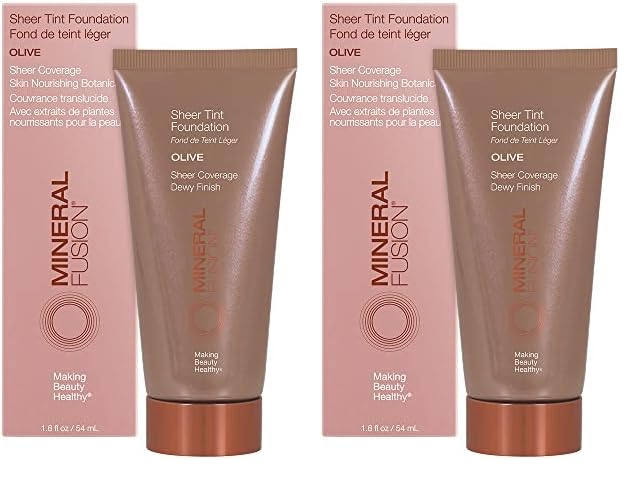 Mineral Fusion Sheer Tint Foundation, Olive, 1.8 Oz (Pack of 2)