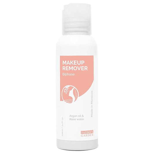 Fatima's Garden Organic Makeup Remover - With Argan & Rose Water, 100ml