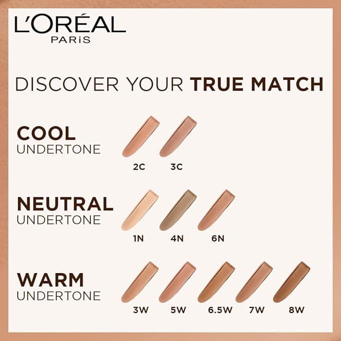 L'Oreal Paris New True Match Foundation 30ml - 6.N Honey