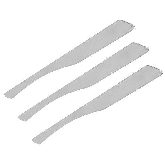 Metal Makeup Spatula, 3 Pieces Stainless Steel Makeup Spatula for Blending