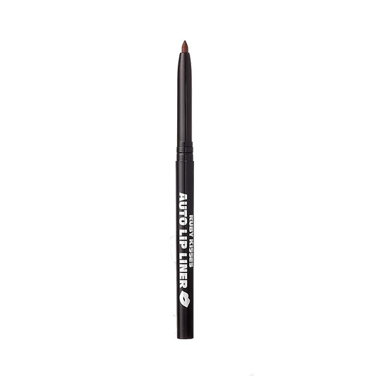 Ruby Kisses Auto Lip Liner Pencil (Cappuccino 3 Pack), Long Lasting & Non-Fading, Smooth Application, Non-Feathering with Rich Pigmented Color, No Sharpener Needed, Ideal for Full Lips Look