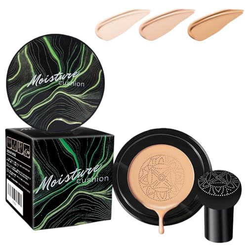 Cedar and Ash CC Cream - Cedar and Ash Makeup, Mushroom Head Air Cushion CC Cream, Cedar & Ash Moisture Concealer Foundation, Honey & Pine Make Up Flawless Light Long Lasting (1pcs*Dark Brown)