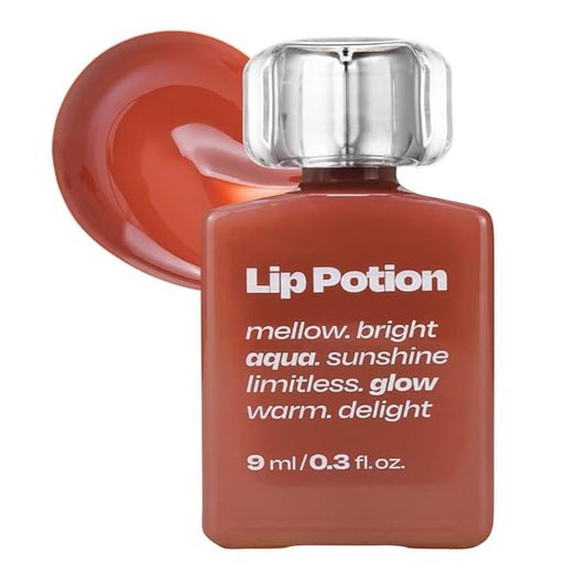 Lip Potion Aqua Glow No.9 Coco Milk | Hydrating, Non-Sticky Gloss with Sheer Radiance | 0.3 Oz