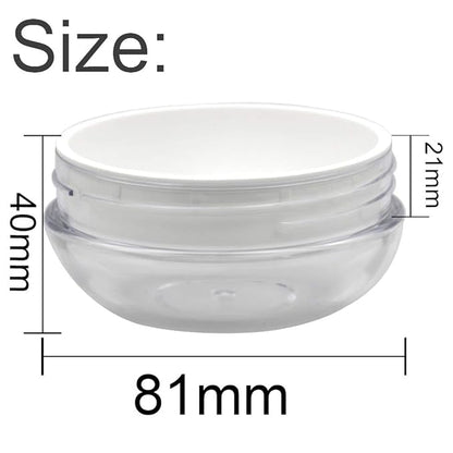 Face Powder Containers 60mL for Loose Foundation Powder or Body Powder Compatable with Joly Power Puff