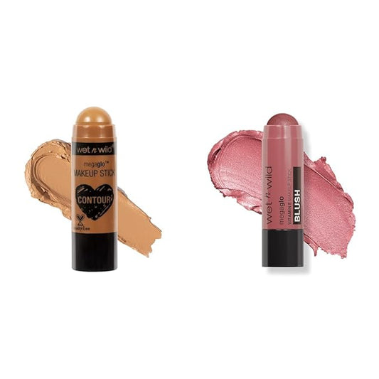 wet n wild MegaGlo Makeup Stick Conceal Contour and Color Multipurpose Makeup Bundle