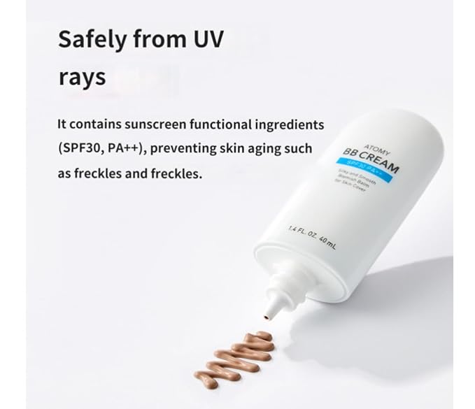A.t.o.m.y BB Cream SPF 30 PA++ – Radiant Coverage with Hydrating & Anti-Aging Benefits | Lightweight Korean Beauty Balm (1.35 fl oz) x 2pcs